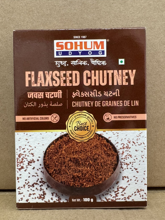 Jawas Chutney (Flaxseed chutney), Sohum Udyog (100g)