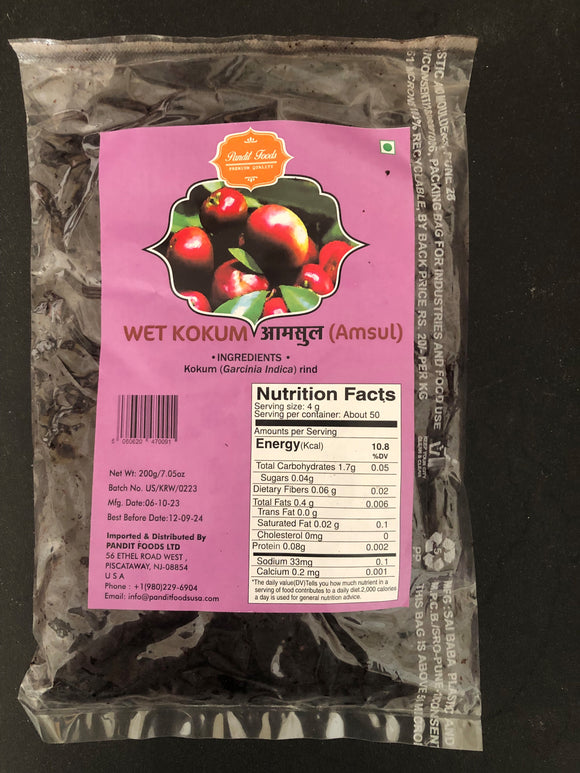 Wet Kokum (Amsul), Pandit Foods (200g)