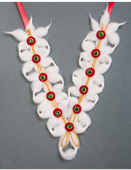Cotton Garlands (Design-3) 8-inches, Pandit Foods