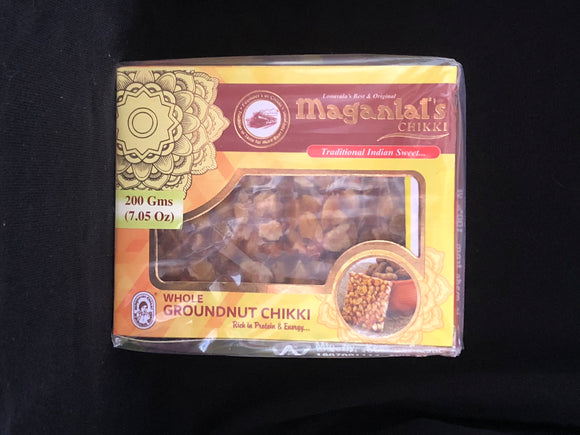 Whole Groundnut (Peanut) Chikki, Maganlal Chikki (200g)