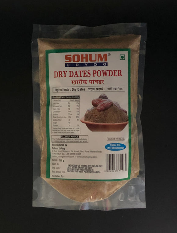 Dry Dates Powder, Sohum Udyog (250g)