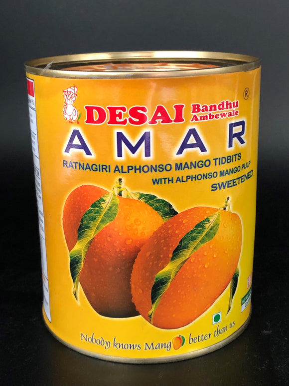 Mango Pulp (with tidbits), Desai Bandhu (850g)