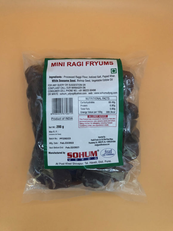 Mini Ragi Papad, Sohum Udyog (200g)