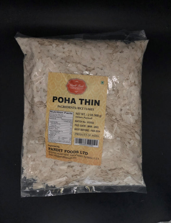 Poha Thin, Pandit Foods (2lbs/907g)